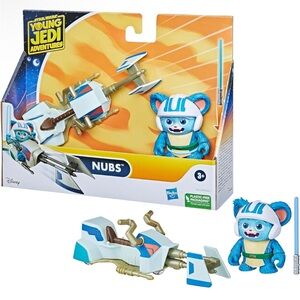 Star Wars: Young Jedi Adventures Nubs Figure & Speeder Bike NIB